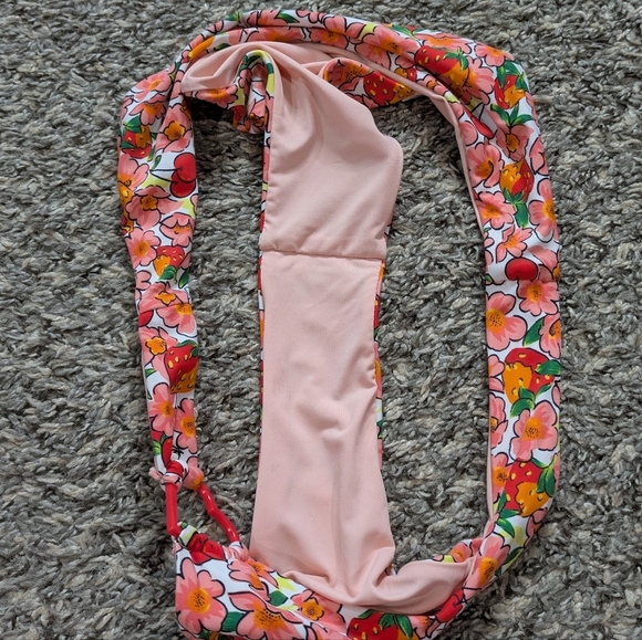 Blackbough Swim Red Orange Thea Berry Cherry Bikini Bottom L - Picture 9 of 10